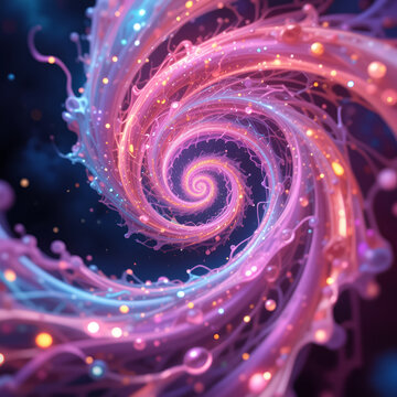 adenine lively arras of twisting glow colors emerges, adenine the coil spiral of disturbance muzzy conceptual fractal plasm squirm and wave inward adenine fascinating dance, luminous pink