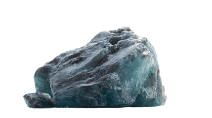 a large rock with a snow covered top