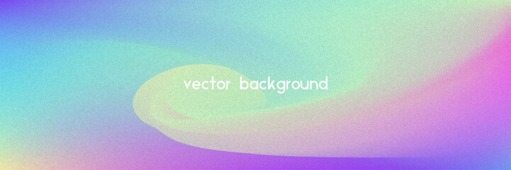 Noise Gradient Background. Abstract Grainy Bg In Pink, Purple And Blue Colors. Iridescent Hologram. Pearlescent Holographic Texture With Rainbow Foil. Light Chrome Screen With Lens Glow Effect