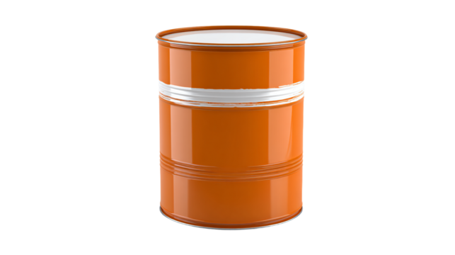 a barrel of oil with a white lid