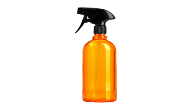 a spray bottle with a black trigger on it