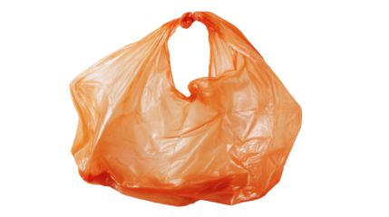 a plastic bag hanging from a hook