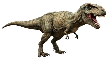 Fototapeta premium Isolated realistic dinosaur illustration on white background
