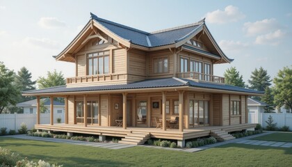 Stunning Japanese-Style Home Architectural Design