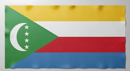 Comoros Flag National Symbol Country Emblem