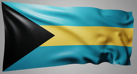 The Waving Flag of The Bahamas Symbolizes National Pride and Heritage