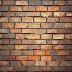 Obraz premium close-up view of an old rustic red and orange brick wall with weathered texture and irregular patterns