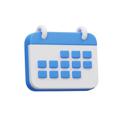 3d icon schedule isolated on white background,schedule and time icon 