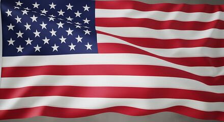 American Flag Waving Majestic Symbol of Freedom