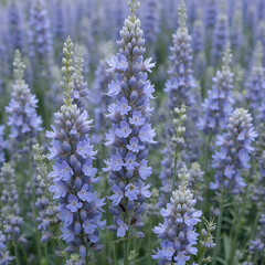 Obraz premium Common flax or linseed is a cultivated food and fiber crop with pale blue flowers. the most known products are edible linseed oil and linen, textile used for bedsheets,clothes and tablecloths.