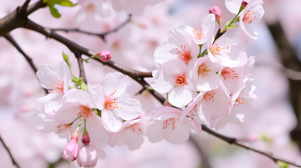 Cherry blossoms, known as sakura in Japanese, are the delicate, pink or white flowers of trees belonging to the Prunus genus, particularly the subgenus Cerasus.