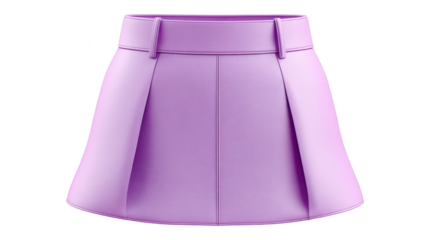 Vibrant purple skirt and rainbow top, a colorful fashion statement for spring summer