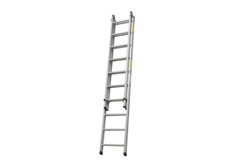 A  metal ladder against a black background.