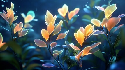 Glowing Floral Fantasy
