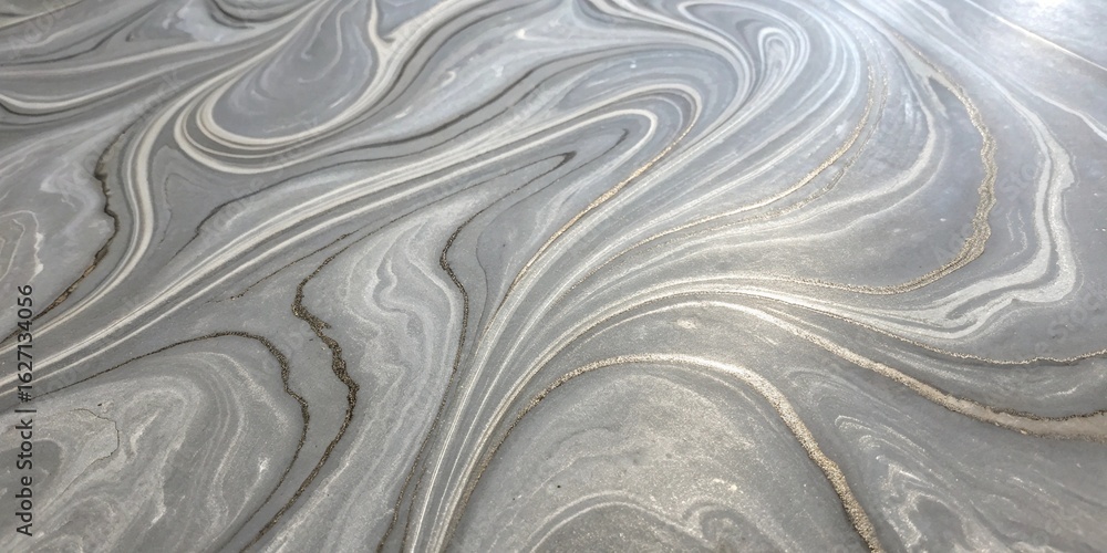 Poster elegant gray marble texture with swirling patterns, creating a luxurious and modern background for v