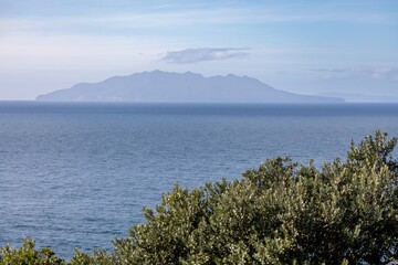 View of the Little Barrier Island, Auckland, New Zealand