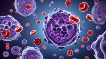  a group of blood cancers that usually begin in the bone marrow and produce high numbers of abnormal blood cells. These blood cells are not fully developed and are called blasts or leukemia cells.
