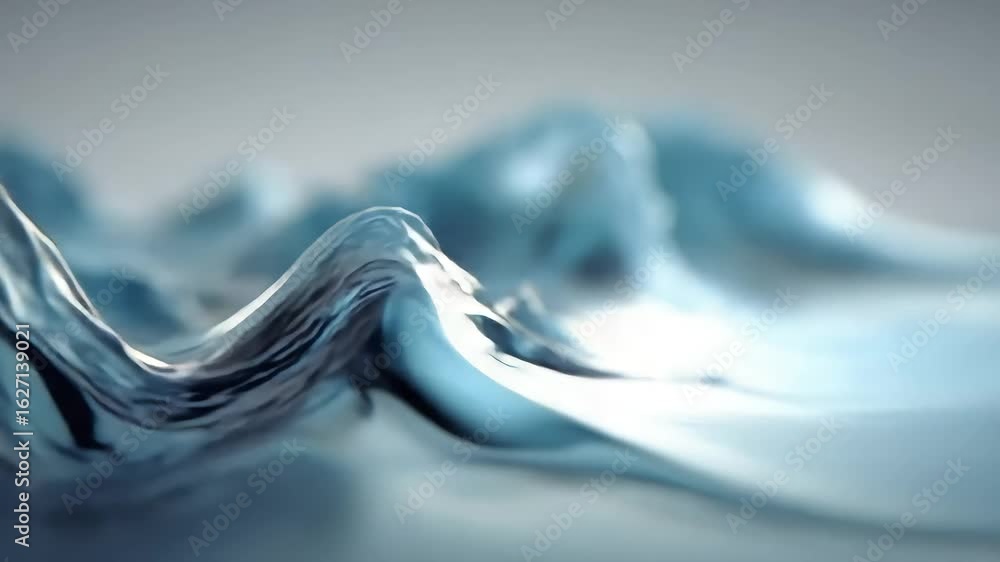 Aufkleber Abstract water surface with waves and ripples creating a dynamic pattern
