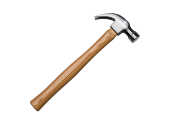 Close-up of a claw hammer.