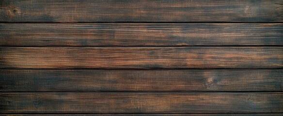 Fototapeta premium dark rustic wooden plank wall with textured weathered surface