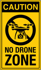 06 OSHA Caution No Drone Zone...