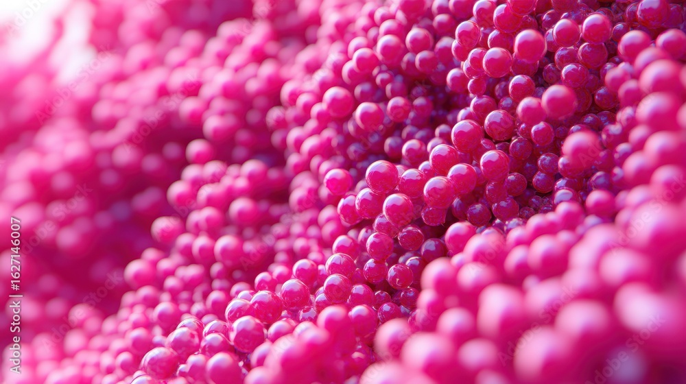 Poster abstract pink sphere composition: a mesmerizing digital artwork featuring a multitude of vibrant pin