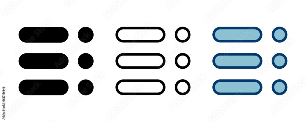 Poster menu icon vector isolated on white background. web menu icon