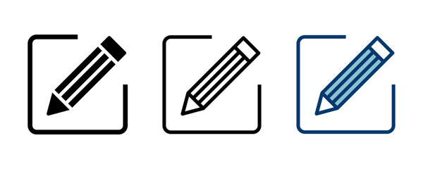 Edit icon vector isolated on white background. Pencil icon. sign up Icon vector. edit text