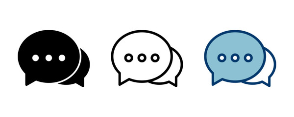 Chat icon vector isolated on white background. Chat vector icon. Speech bubble. message. contact us