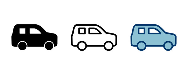 Car icon vector isolated on white background. Car icon vector.