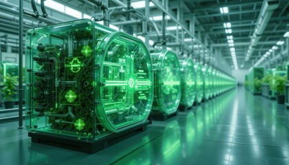 Futuristic Green Bio-Tech Server Farm