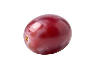 Obraz premium Close-up view of a single red grape.
