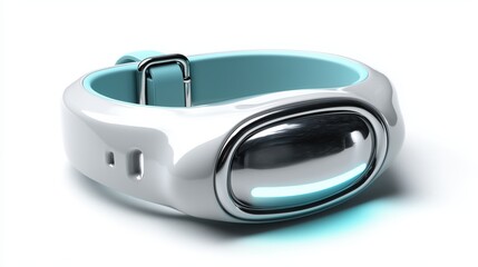 Futuristic 3D Smart Pet Tracker Collar with LED Display
