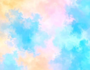 Pastel-colored cloudscape