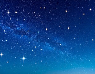 Starry night sky, vibrant colors