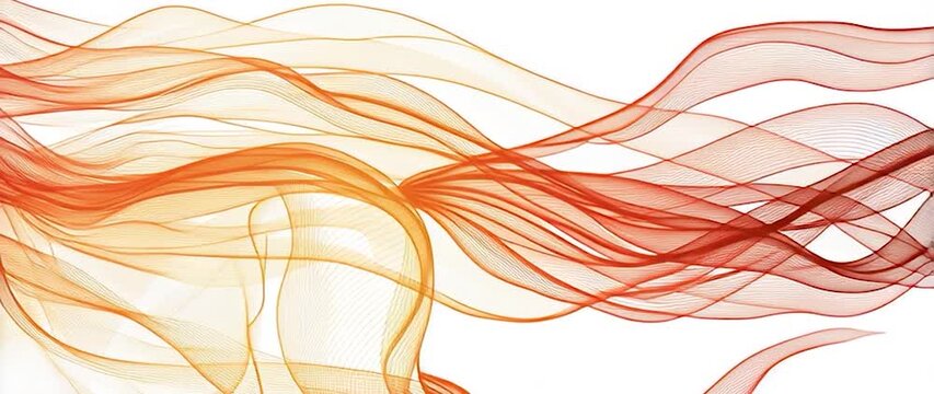 Anamorphic video Happy Chinese New Year, year of the horse zodiac sign. Abstract Line Art Horse in Motion.