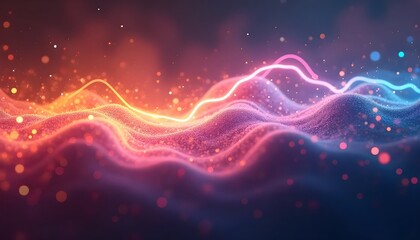 Fototapeta premium Vibrant Swirling Energy Lines In Abstract Design