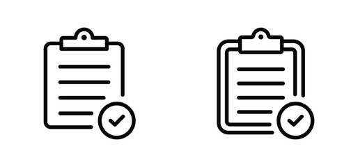 Clipboard icon. clipboard line icon vector