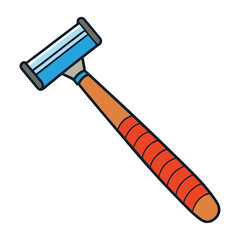 A razor is a grooming tool with a sharp blade used for shaving hair smoothly from the skin, offering a clean, precise cut for facial or body hair removal.
