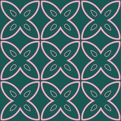 Floral baroque damask seamless pattern with vintage swirl decoration, old antique flower texture design