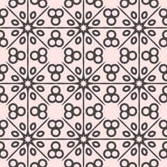 Seamless damask and floral ornamental patterns for a vintage wallpaper design or textile decoration