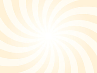 Papaya whip yellow sunburst background. orange color radial retro glowing rays banner. Abstract retro whirlwind starburst vector abstract background. Twisted radial illustration.