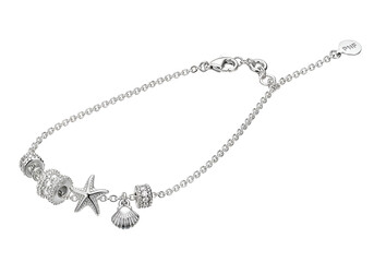 Elegant bracelet with nautical charms.