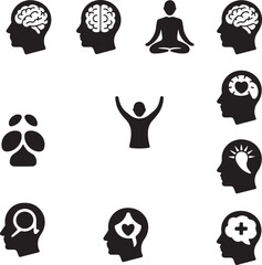 Abstract geometric pattern with vibrant color accents and silhouette element