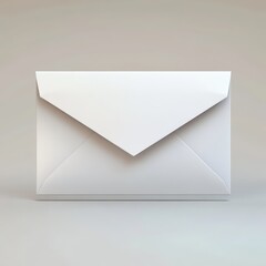 Blank white envelope on a neutral background.