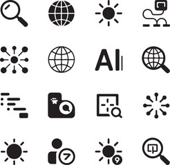 Abstract geometric pattern with vibrant color accents and a distinctive silhouette design