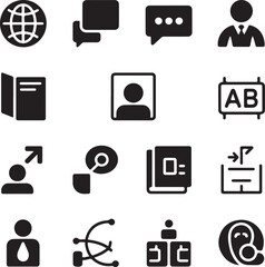 Abstract geometric shapes and lines in a dynamic composition with a distinctive silhouette style