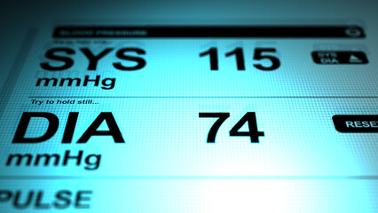 Cinematic Normal Healthy Range Blood Pressure Reading