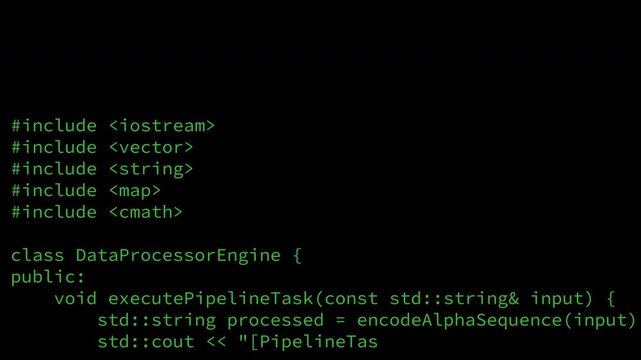 Computer code with alpha channel