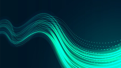 Futuristic digital wave pattern, flowing cyber lines, modern tech background.